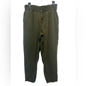 Loft Petite Paperbag Pull On Pants in Soft Twill